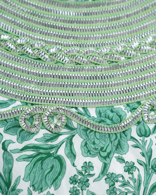 Emerald Floral Cotton